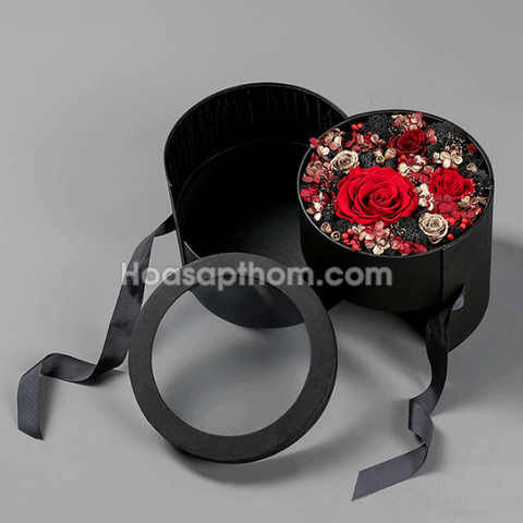 Hộp Trụ Tròn Hai Tầng Cao Cấp
