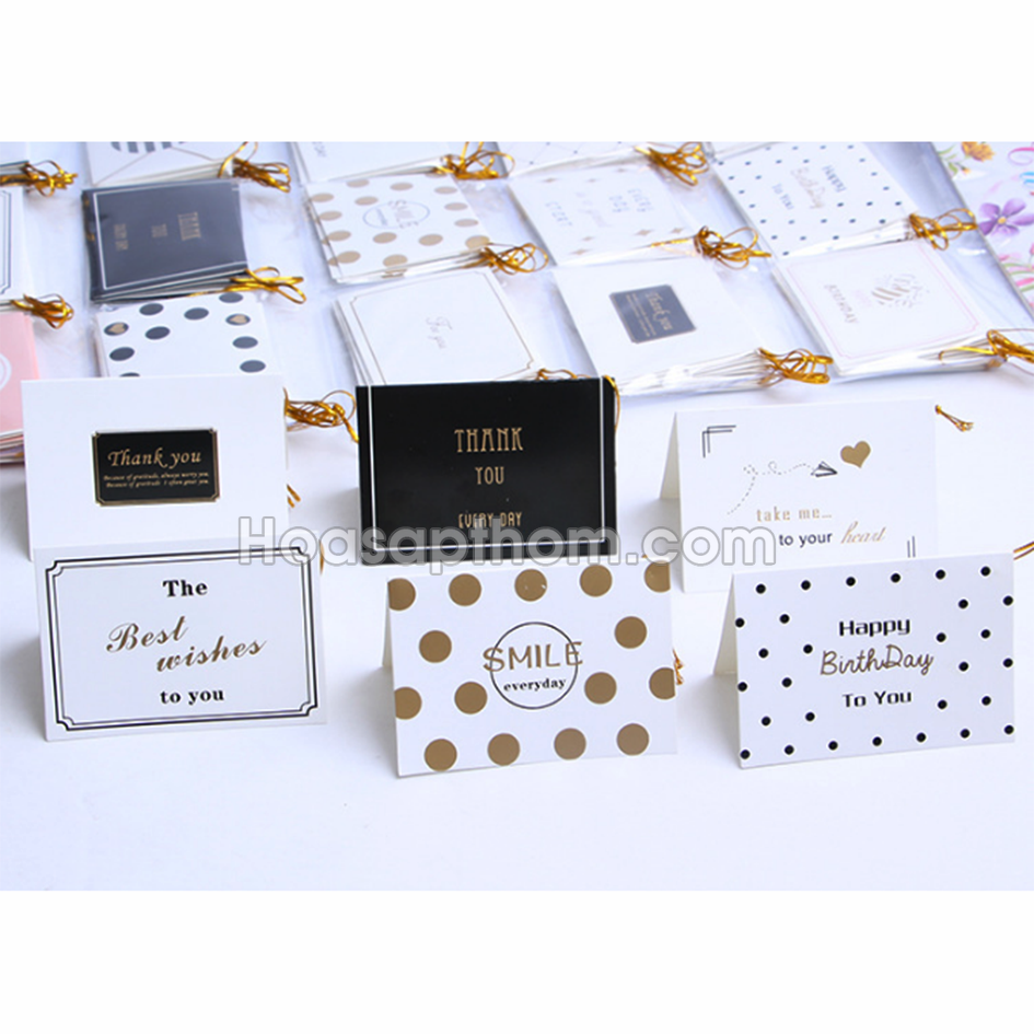 Set 120 Thiệp Lời Chúc Handmade