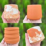  Chậu đất nung cúp miệng 7.5x7.5cm 