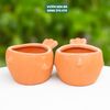  Chậu đất nung đỏ hình chim 14x7cm 