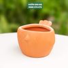  Chậu đất nung đỏ hình chim 14x7cm 