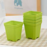  Chậu nhựa siêu dầy trồng sen đá 7x7cm - Tặng kèm đĩa lót 