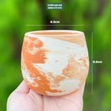  Chậu đất nung hạt dẻ 8.5x8.5cm 