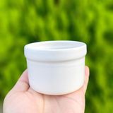  Chậu sứ hình túi mini 8x6.5cm - Trơn 