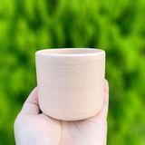  Chậu sứ hình trụ mini 8.5x7cm - Trơn 