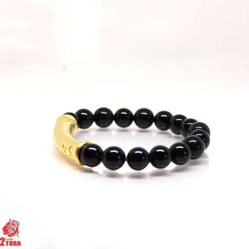 Vòng Mã Não Đen Mix Charm Bạc 120