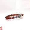 Vòng Ngọc Hồng Lựu Mix Charm Bạc 110