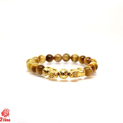 Vòng Thạch Anh Mắt Hổ Vàng 120