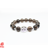 Vòng Thạch Anh Khói Mix Charm Bạc 300