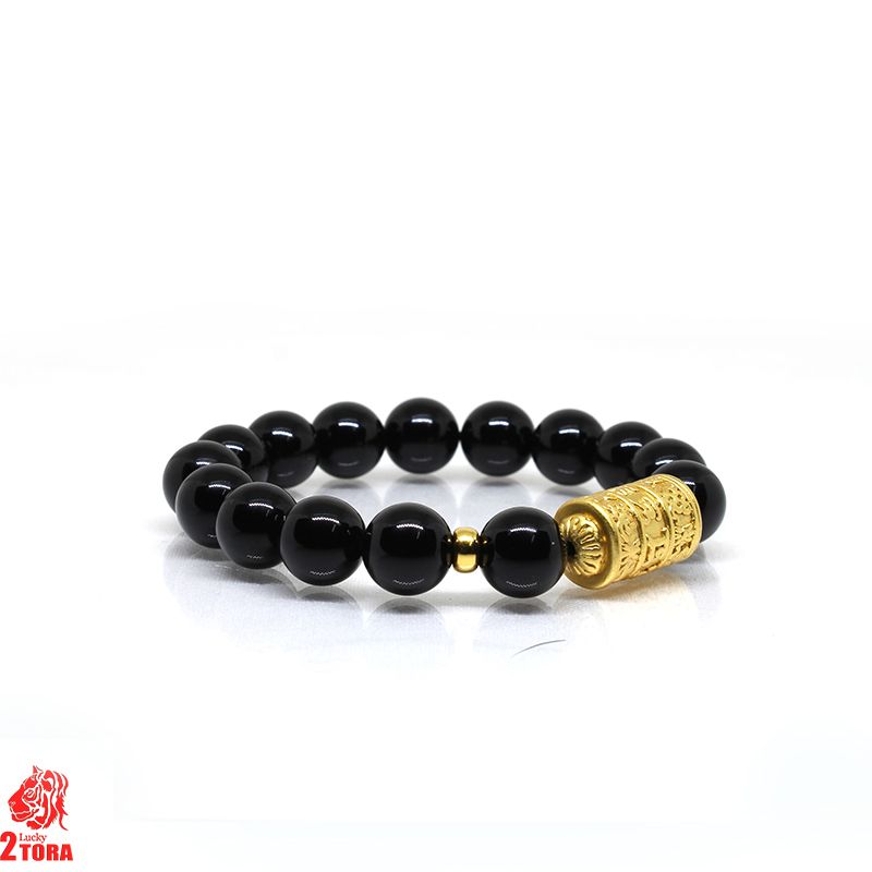 Vòng Mã Não Đen Mix Charm Bạc 160