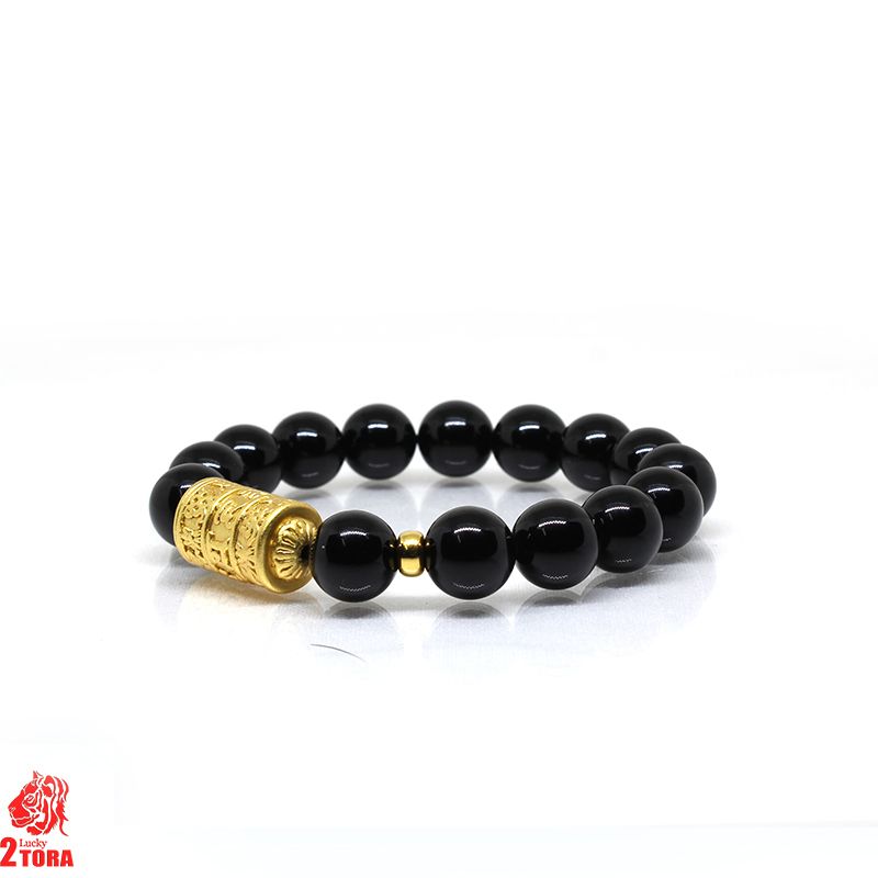 Vòng Mã Não Đen Mix Charm Bạc 160