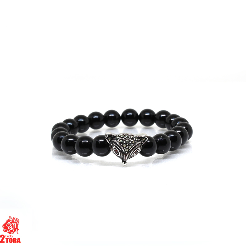 Vòng Mã Não Đen Mix Charm Bạc 150