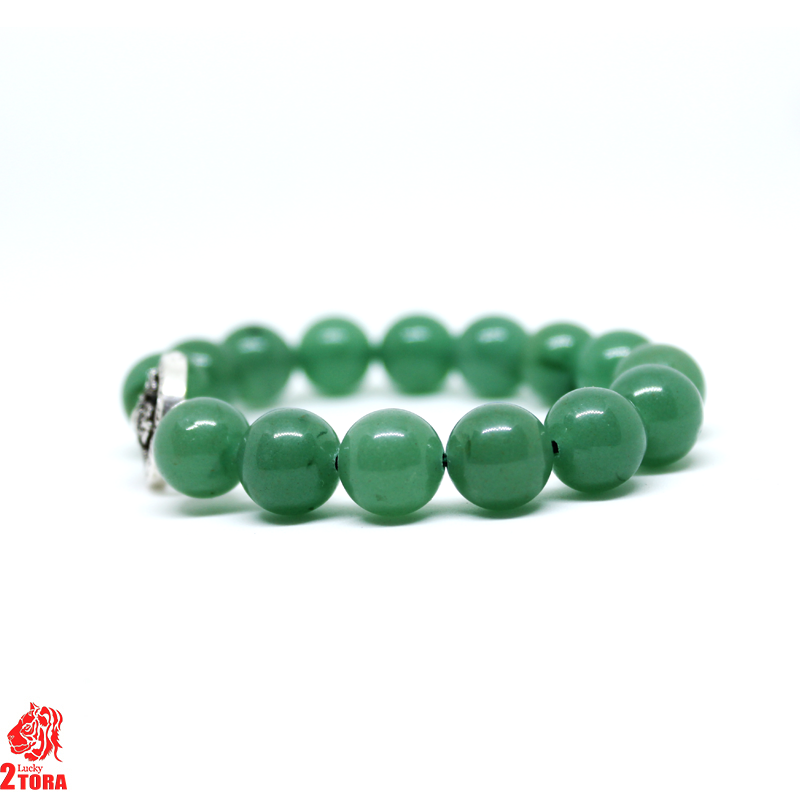 Vòng Thạch Anh Xanh Mix Charm Bạc 210