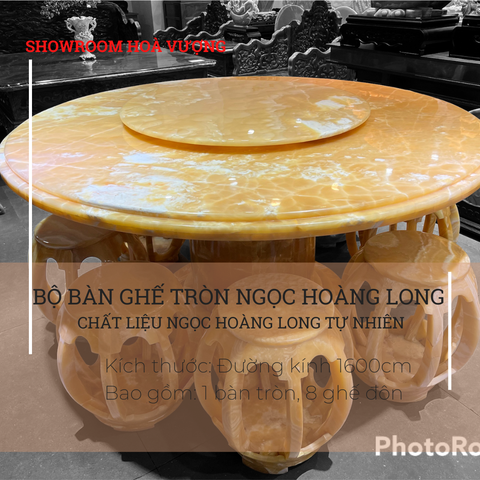 Bộ bàn ghế tròn ngọc hoàng long