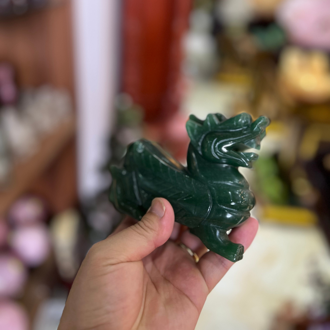 Đôi tỳ hưu xanh ngọc Đông Linh