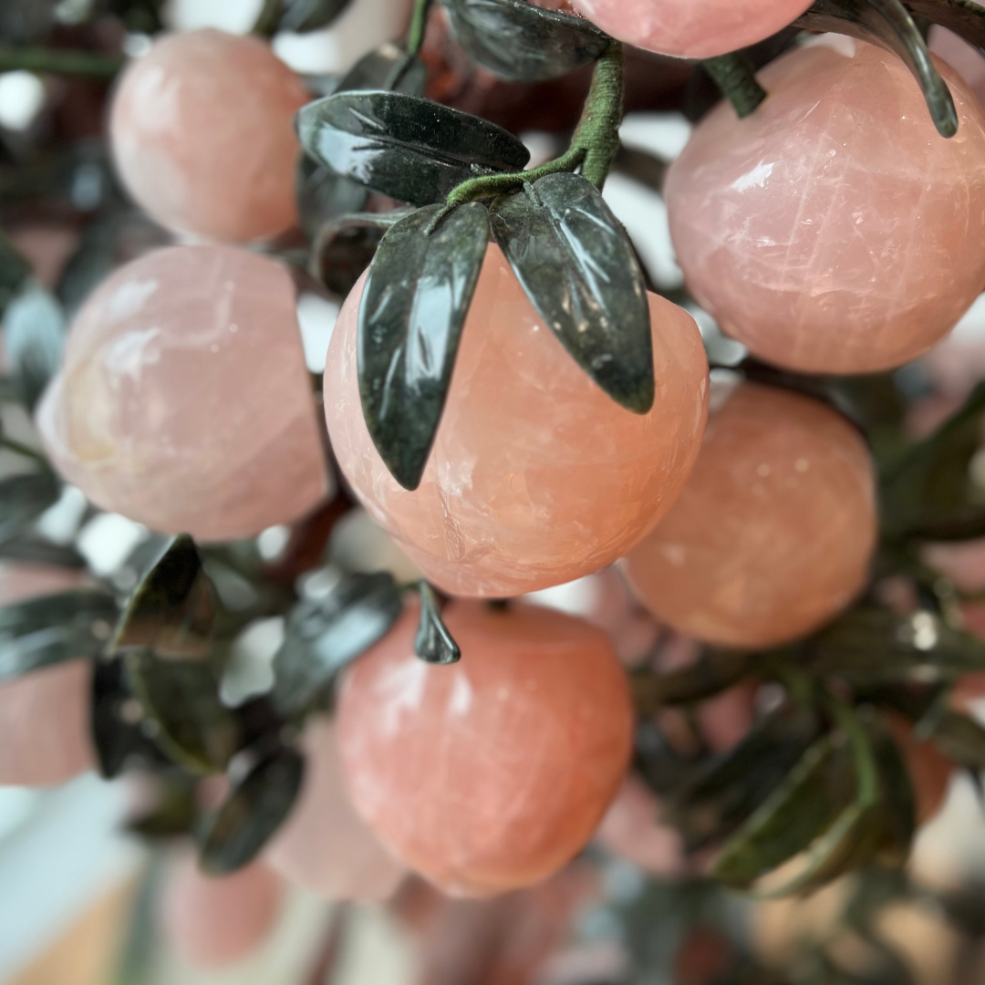 Cây đào thạch anh hồng 12 quả