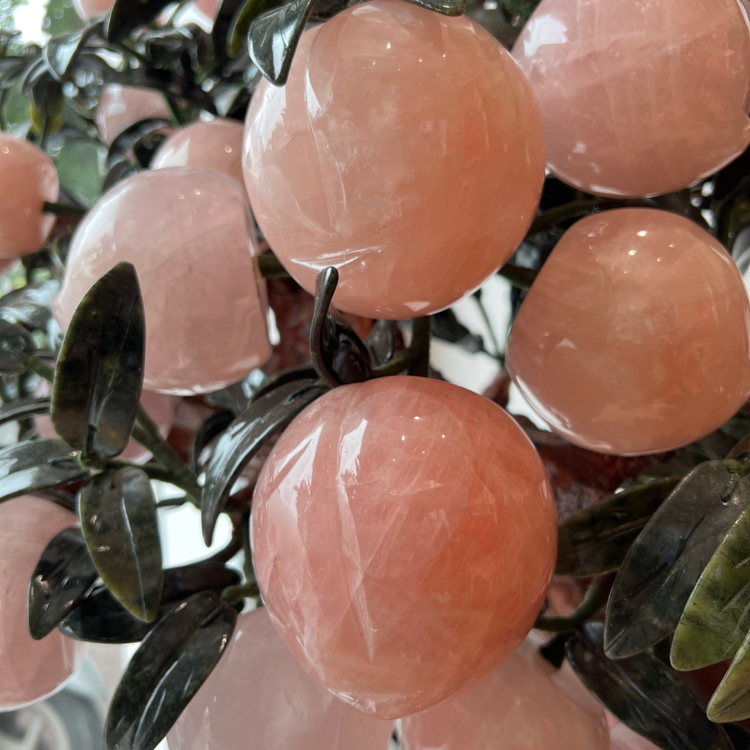 Cây đào thạch anh hồng 68 quả