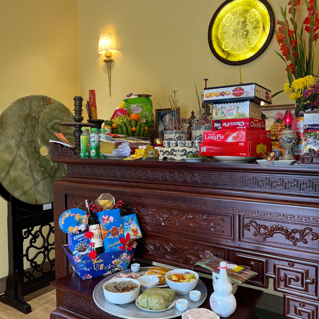 Tấm tranh ngọc chữ Phúc treo ban thờ