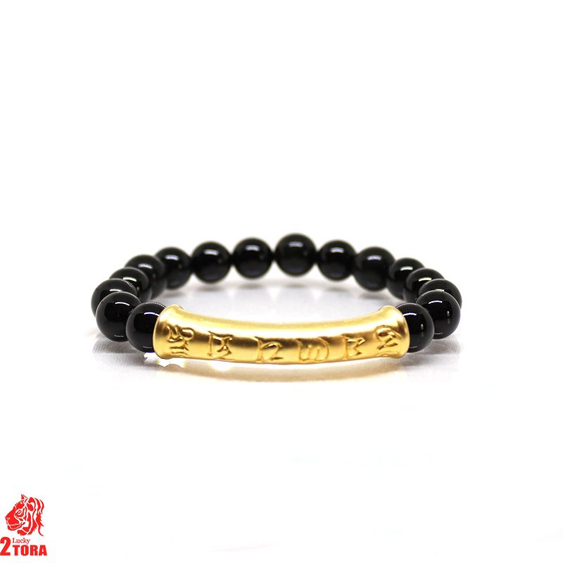 Vòng Mã Não Đen Mix Charm Bạc 120