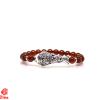 Vòng Ngọc Hồng Lựu Mix Charm Bạc 110
