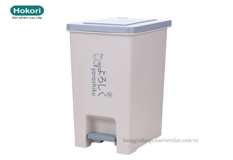 Bật rác vuông 15L Hokori 8062
