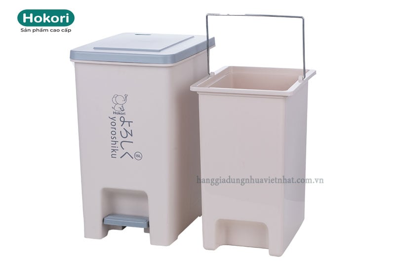 Bật rác vuông 20L Hokori 8063