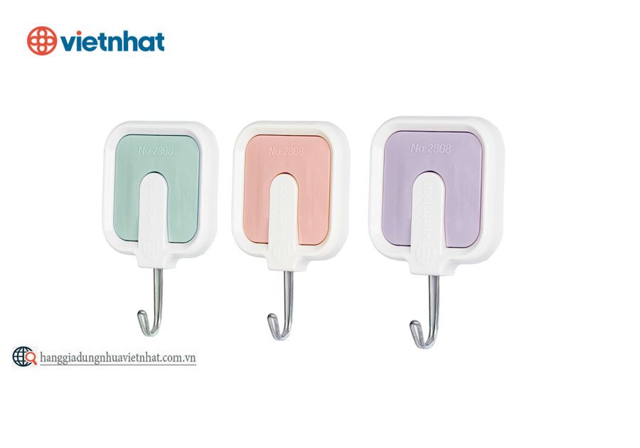 Móc dính vuông dán tường bộ 3 - 2808-3