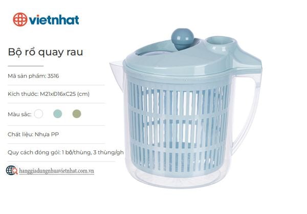 Bộ rổ quay rau 3516 – Công ty Nhựa Việt Nhật Plastic - Hokori cao cấp ...