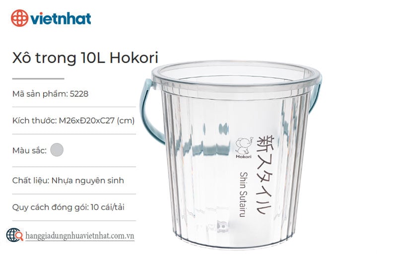 Xô trong 10L Hokori 5228