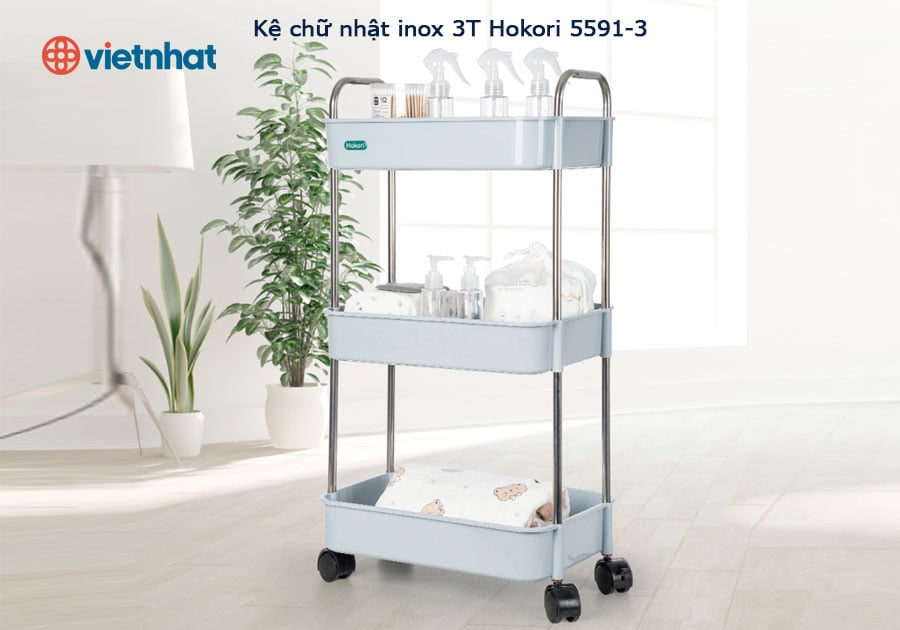 Kệ chữ nhật inox 3T Hokori 5591-3
