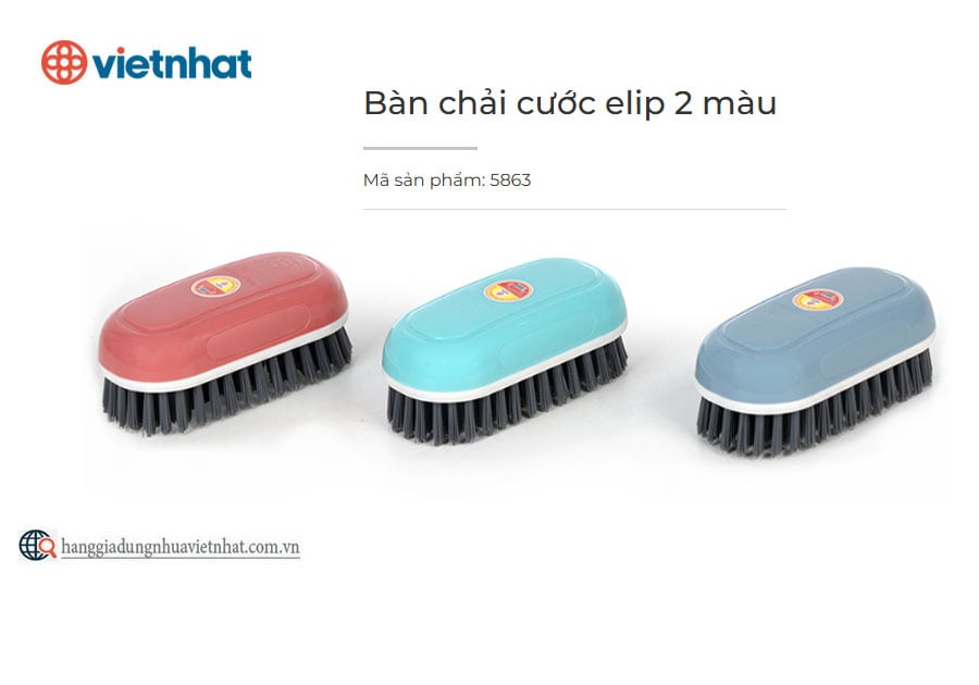 Bàn chải cước elip 2 màu 5863