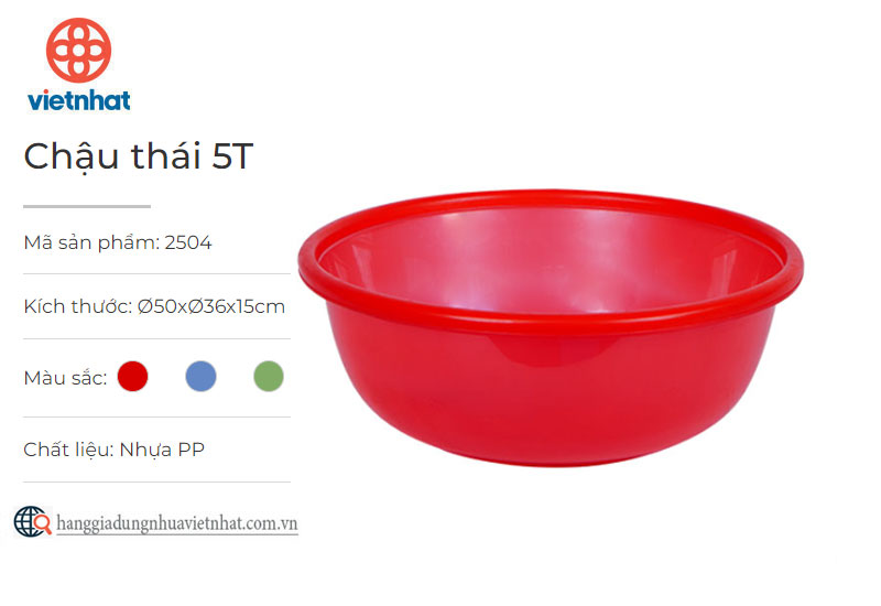 CHẬU 5T THÁI – Nhựa Việt Nhật Plastic - Hokori cao cấp