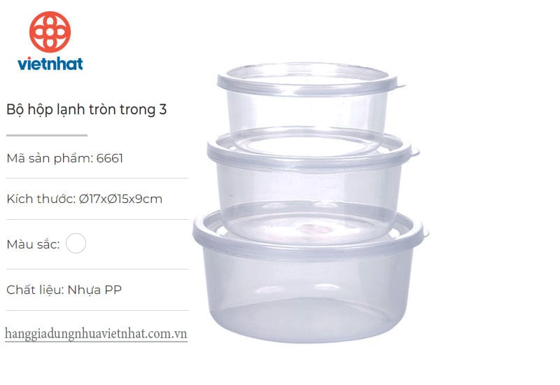 Bộ hộp lạnh tròn trong 3-6661