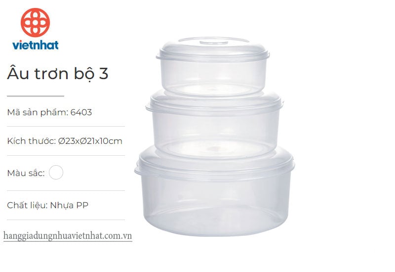 Âu trơn bộ 3-6403