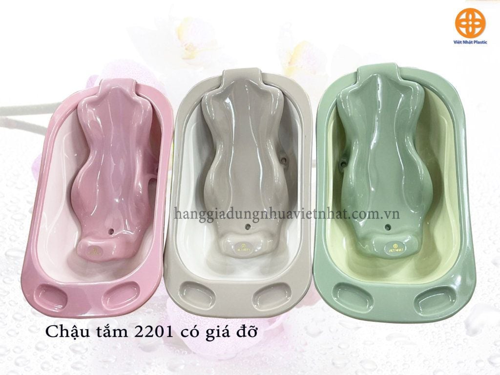 Chậu tắm viền 2201-1 có giá đỡ