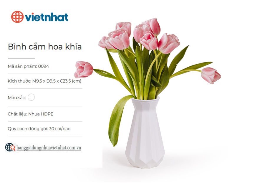 Bình cắm hoa khía 0094