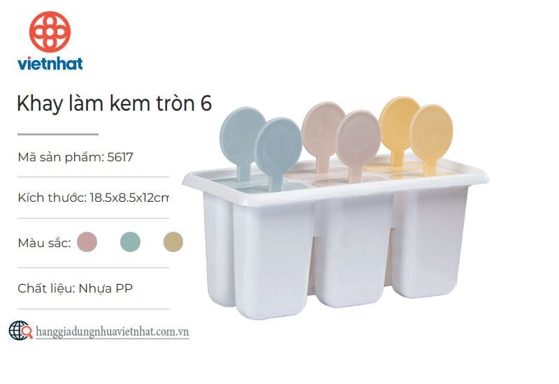 Khay làm kem tròn 6-5617