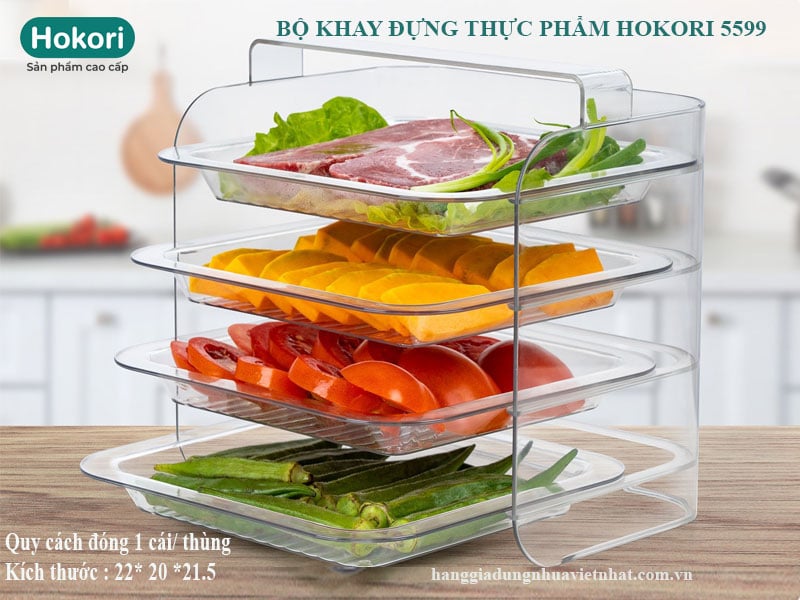 Bộ khay đựng thực phẩm Hokori 5599