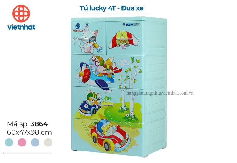 Tủ Lucky 4T - Đua xe