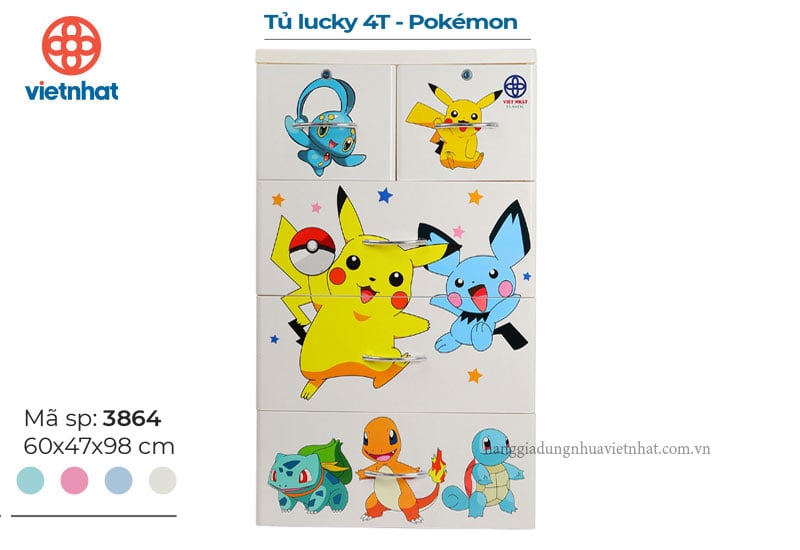 Tủ Lucky 4T - Pokemon