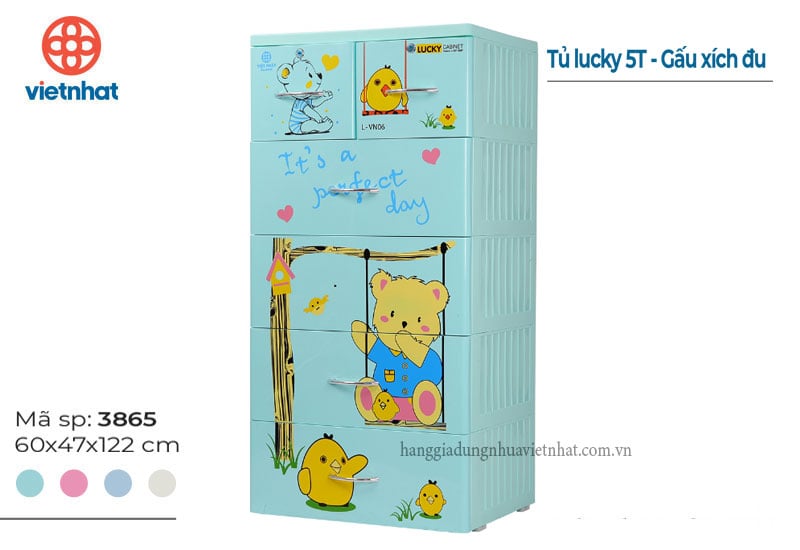 Tủ Lucky 5T - Gấu xích đu