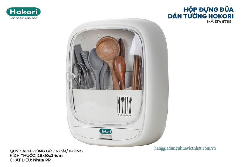 Hộp đựng đũa dán tường Hokori 6788