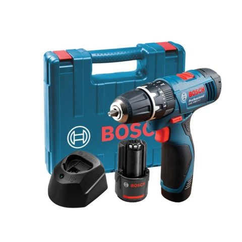 Máy khoan động lực pin Bosch GSB 120-LI Gen II (1 pin  + Phụ kiện)