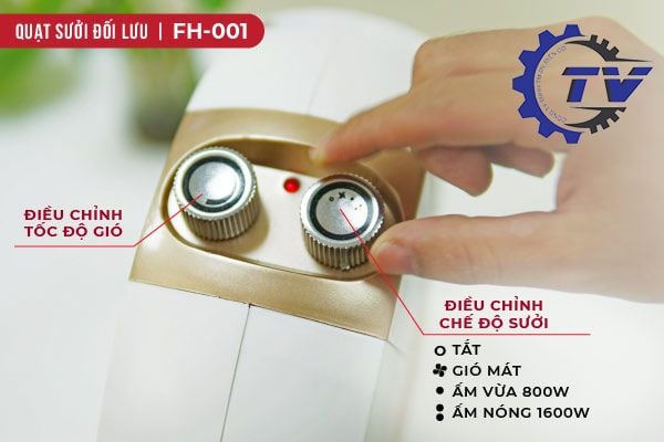 Quạt sưởi đối lưu mini FUJIHOME FH-001