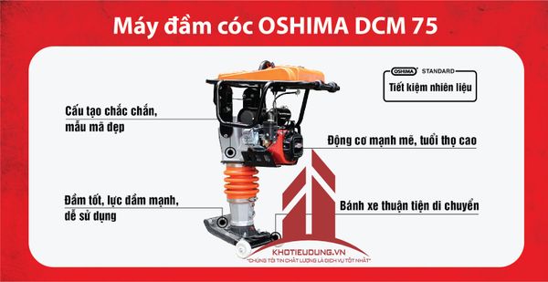 Máy đầm cóc Oshima DCM-75
