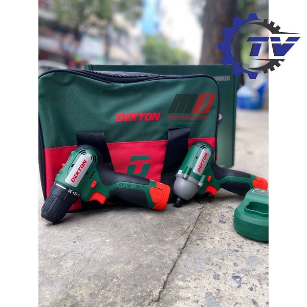 Combo máy khoan máy bắn vít dùng pin Dekton 16.8V