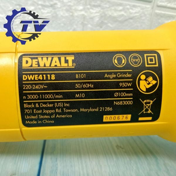 Máy mài cầm tay 950W Dewalt DWE4118-B1