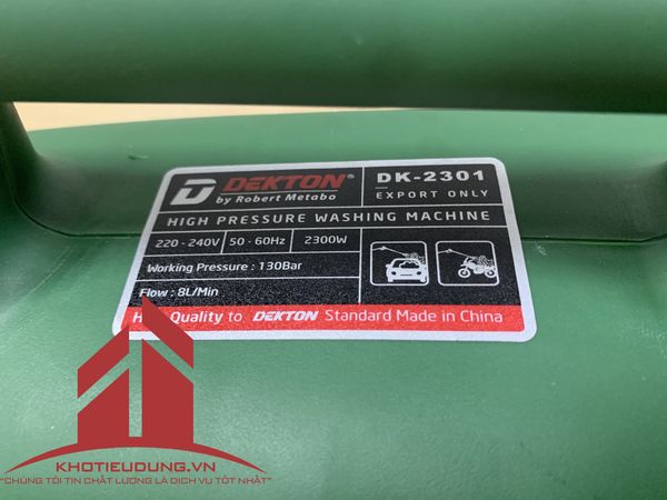Máy xịt rửa xe Dekton DK-2301