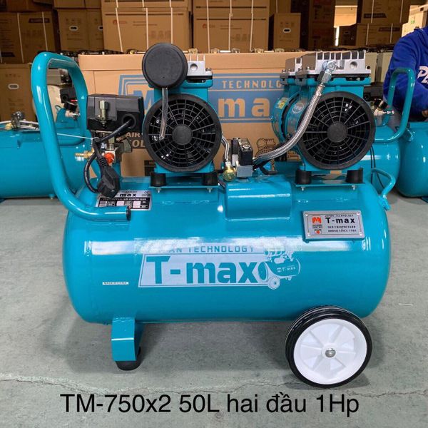 Máy Nén khí Không Dầu T-Max TM-750x2