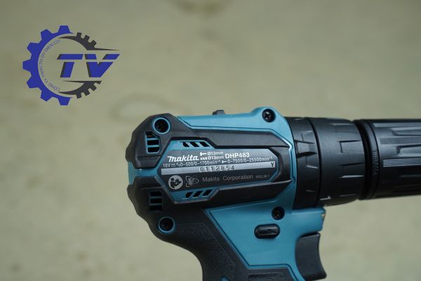 Máy khoan búa vặn vít dùng pin Makita DHP483RFE